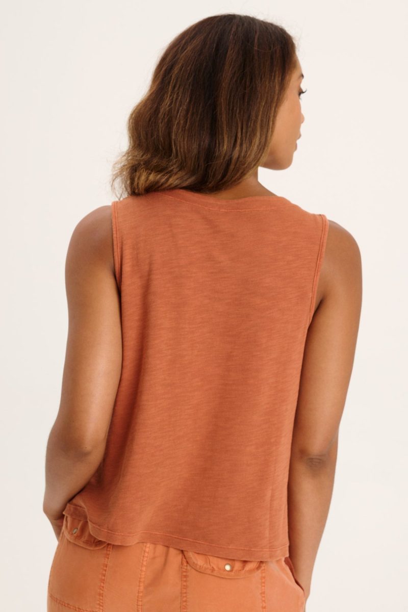 Quan Twill Embroidered Tank - Image 3