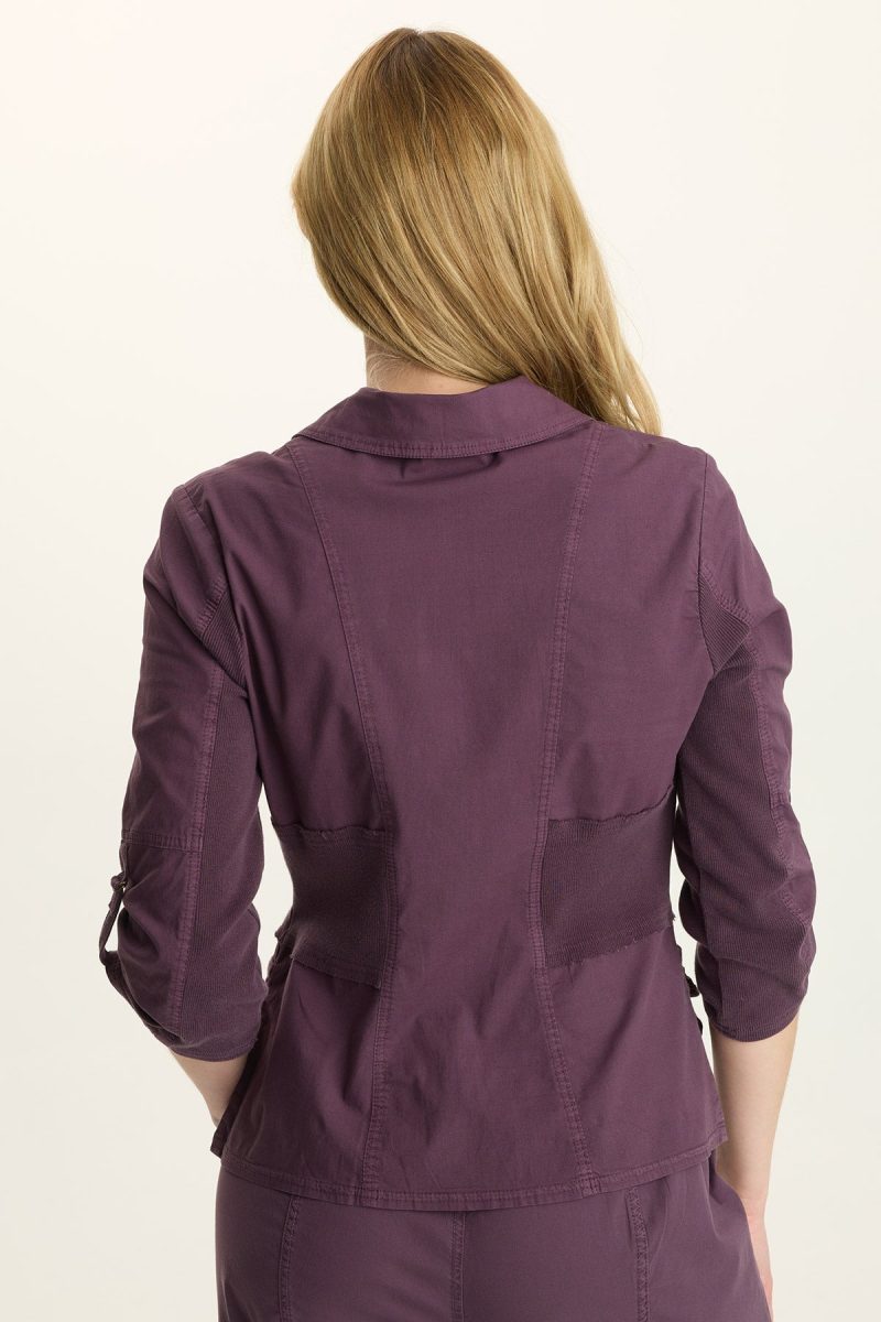 Wexel Poplin/Stretch Fitted Cargo Jacket - Image 4