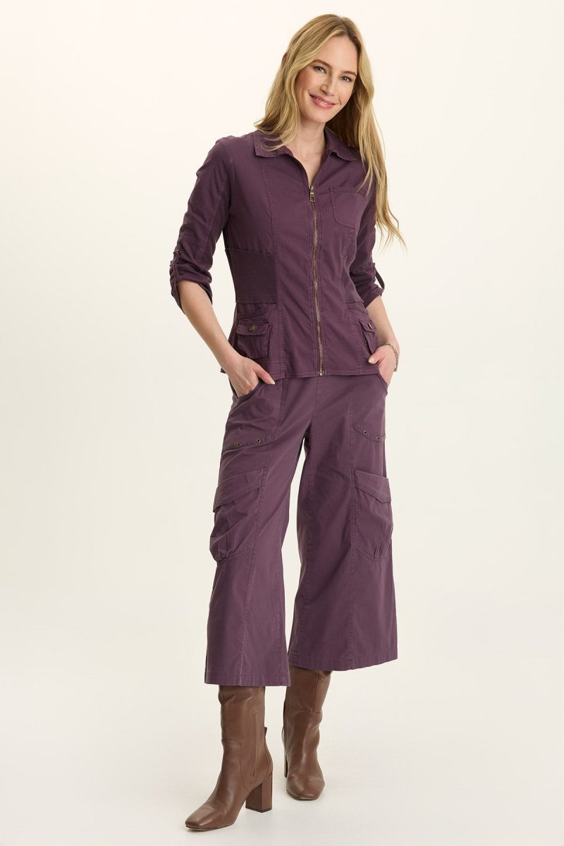 Wexel Poplin/Stretch Fitted Cargo Jacket - Image 2