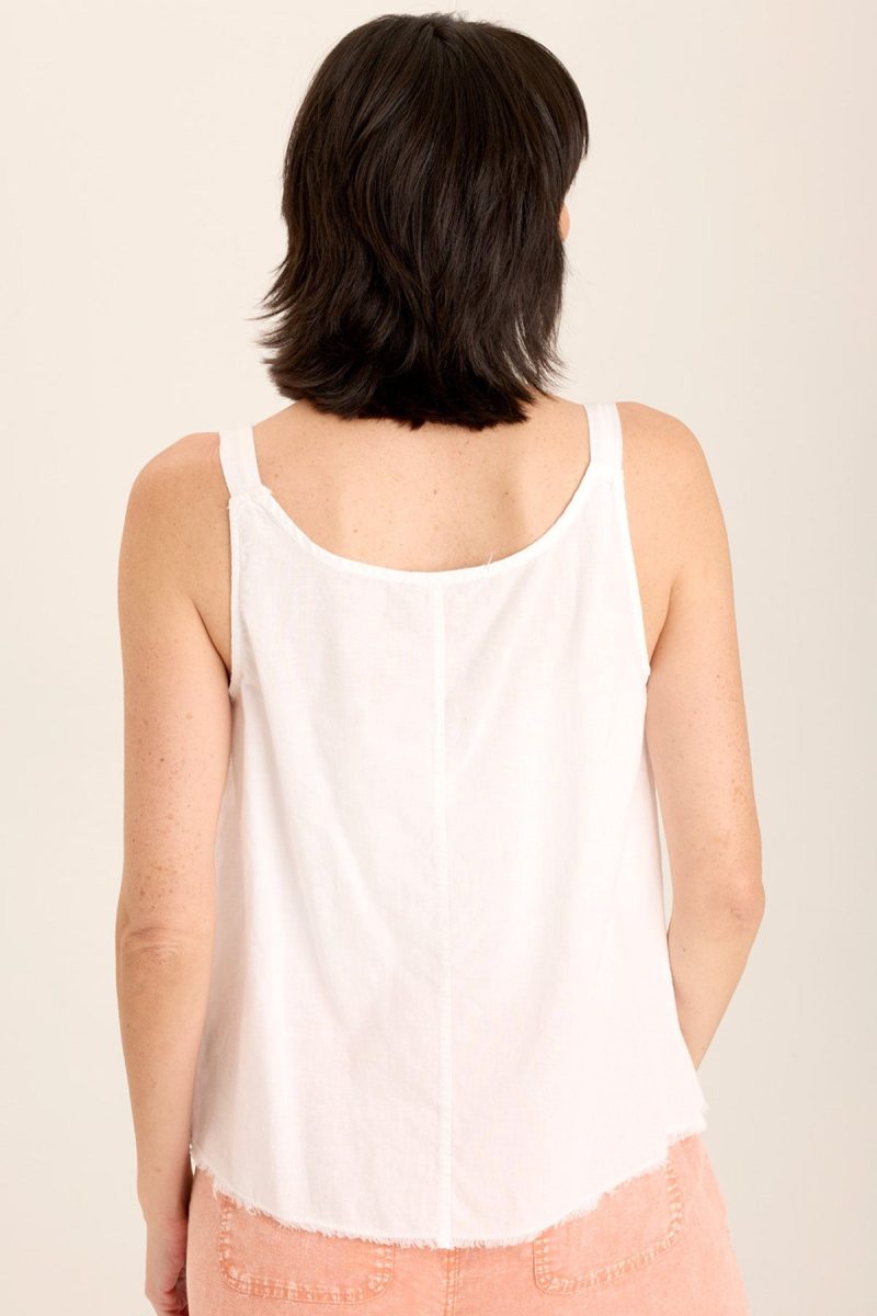 Shawnie Linen Billowy Pintuck Tank - Image 3