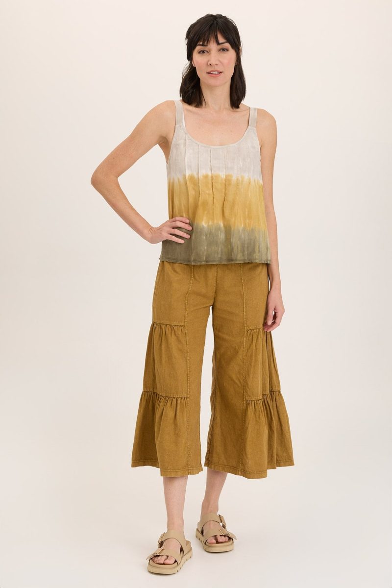 Shawnie Linen Billowy Pintuck Tank - Image 6