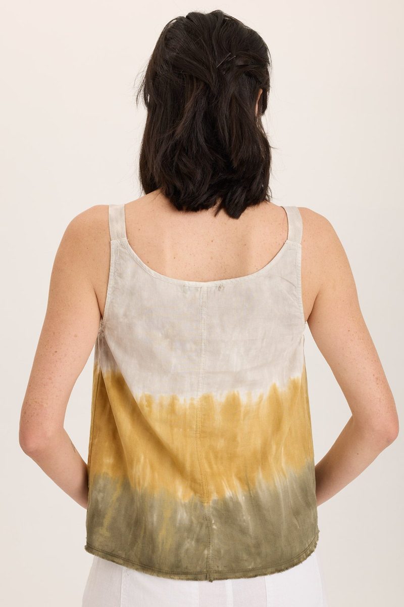 Shawnie Linen Billowy Pintuck Tank - Image 4