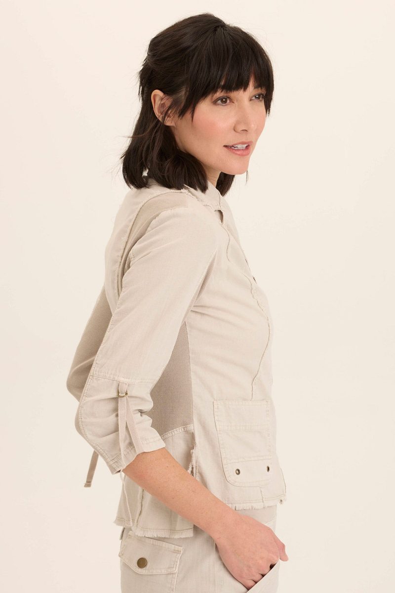 Linen Raphael Distressed Blazer - Image 3