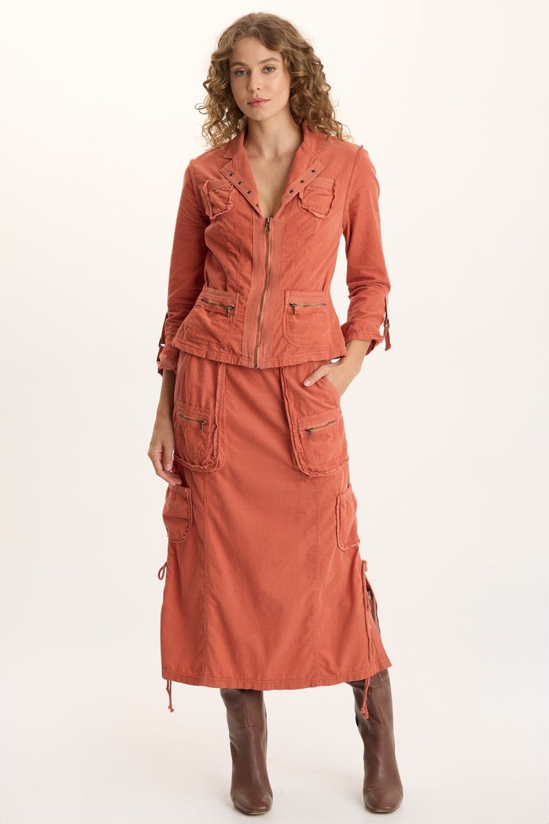 Eino Corduroy Fitted Blazer Jacket - Image 2