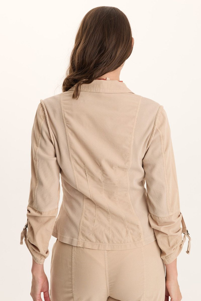 Eino Corduroy Fitted Blazer Jacket - Image 5