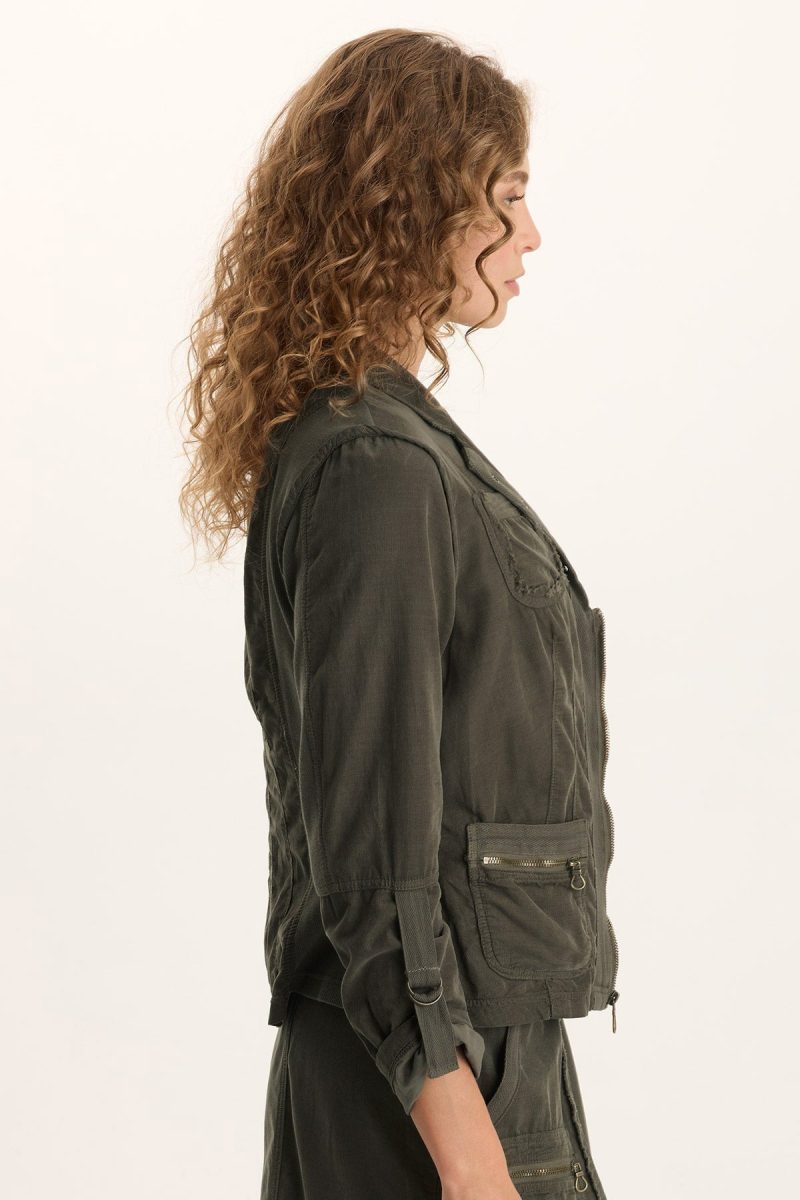 Eino Corduroy Fitted Blazer Jacket - Image 3