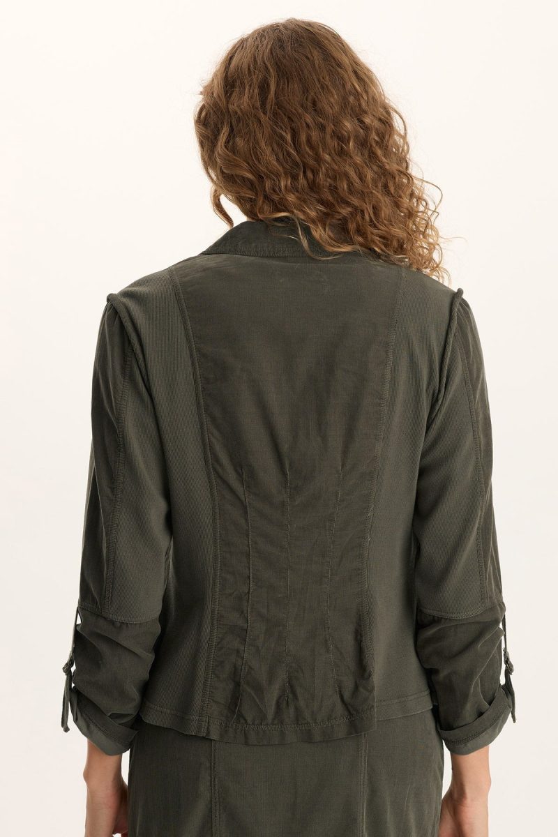 Eino Corduroy Fitted Blazer Jacket - Image 4