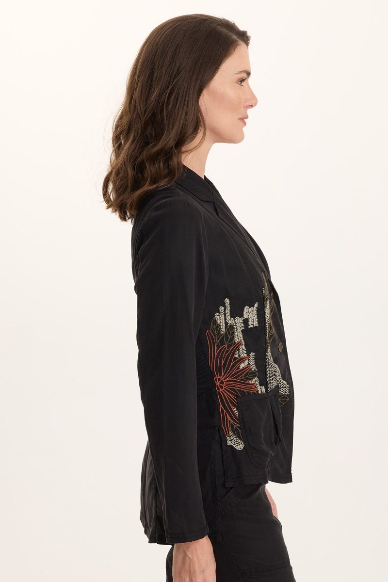 Danski Embroidered Soft Twill Blazer - Image 3