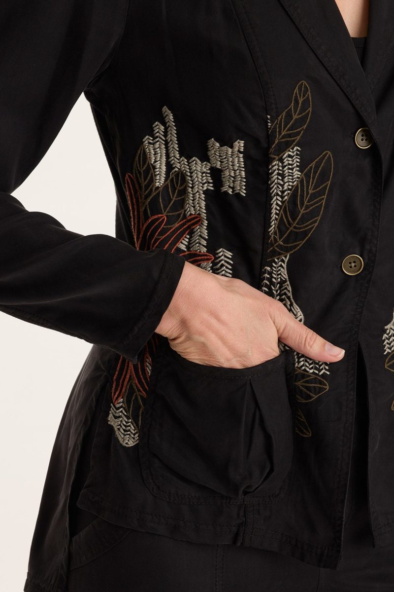 Danski Embroidered Soft Twill Blazer - Image 5