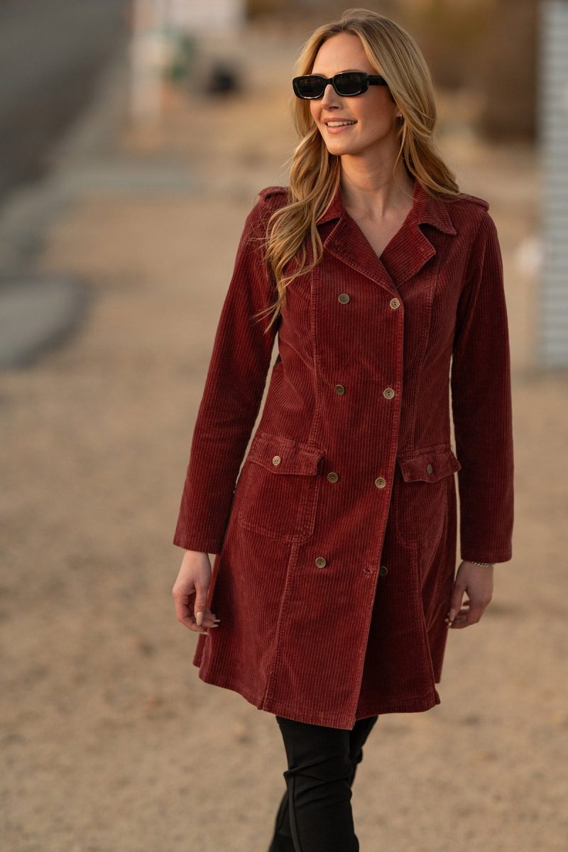 Risto Corduroy Trench Coat - Image 2